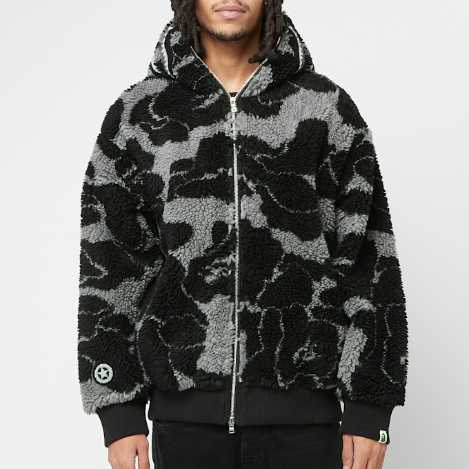 A Bathing Ape Abc Camo Boa Shark Relaxed Fit Full Zip Hoodie camouflage 85289 2