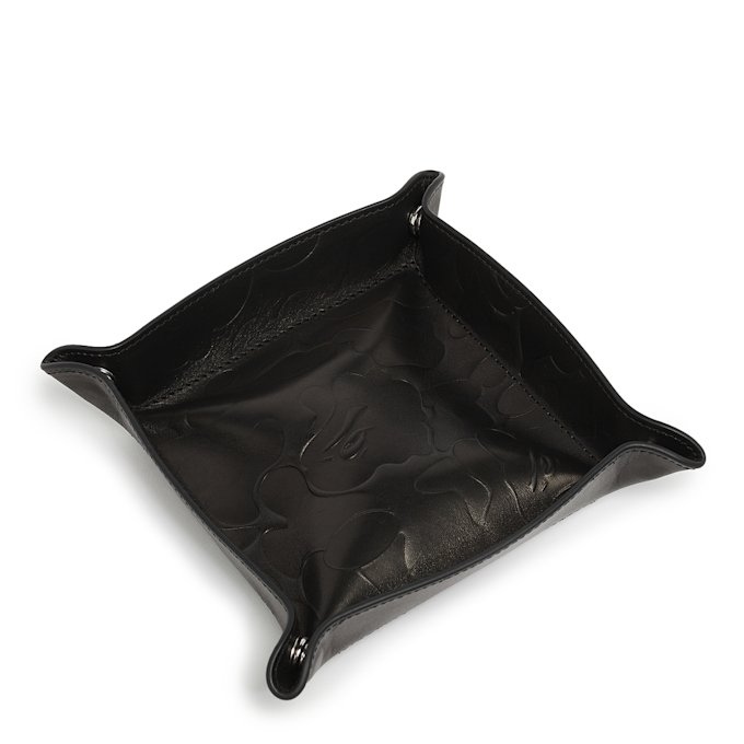 A Bathing Ape Embossed Leather Tray M M noir 90806 1