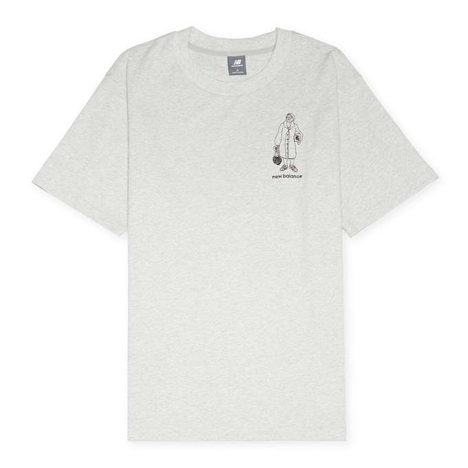 New Balance Athletics Relaxed Grandma T-Shirt grau 89106 1