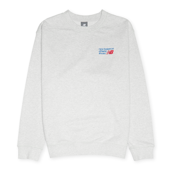New Balance Athletics Relaxed Premium Logo Crew grey 88286 1