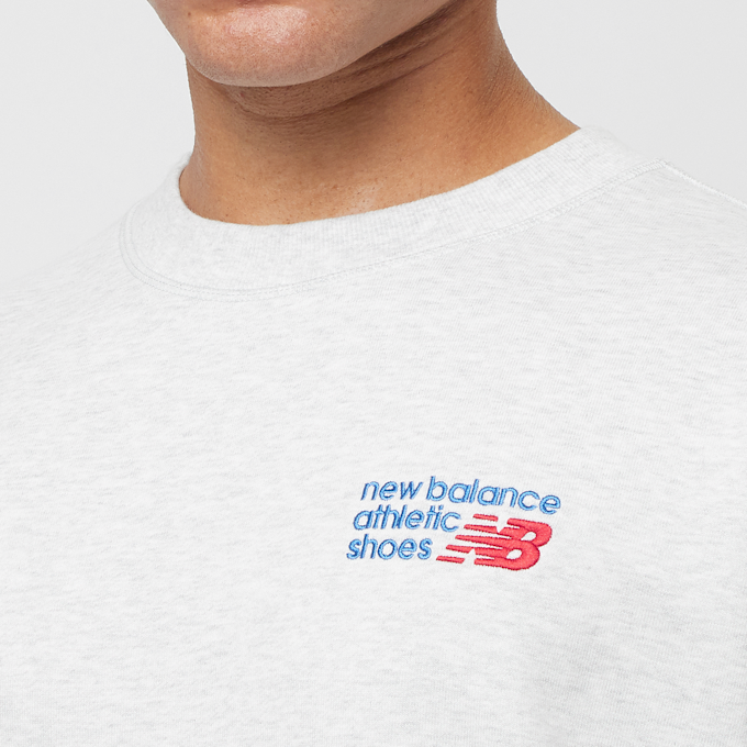 New Balance Athletics Relaxed Premium Logo Crew grey 88286 5