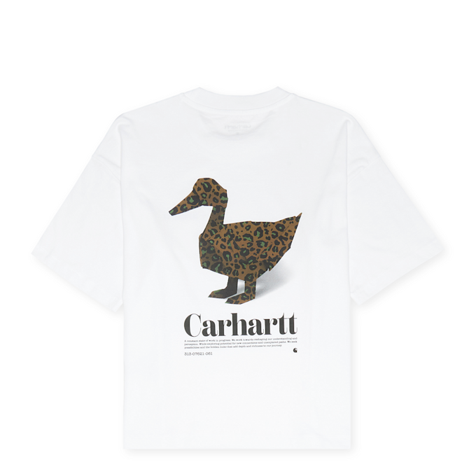 Carhartt WIP Wmns S/S Fold Leo T-Shirt white 87114 1