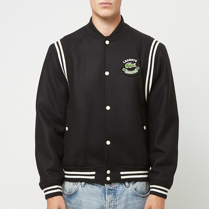 Lacoste Premium Wool Varsity Jacket schwarz 88335 2