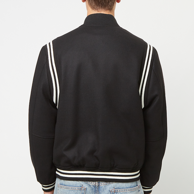 Lacoste Premium Wool Varsity Jacket schwarz 88335 4