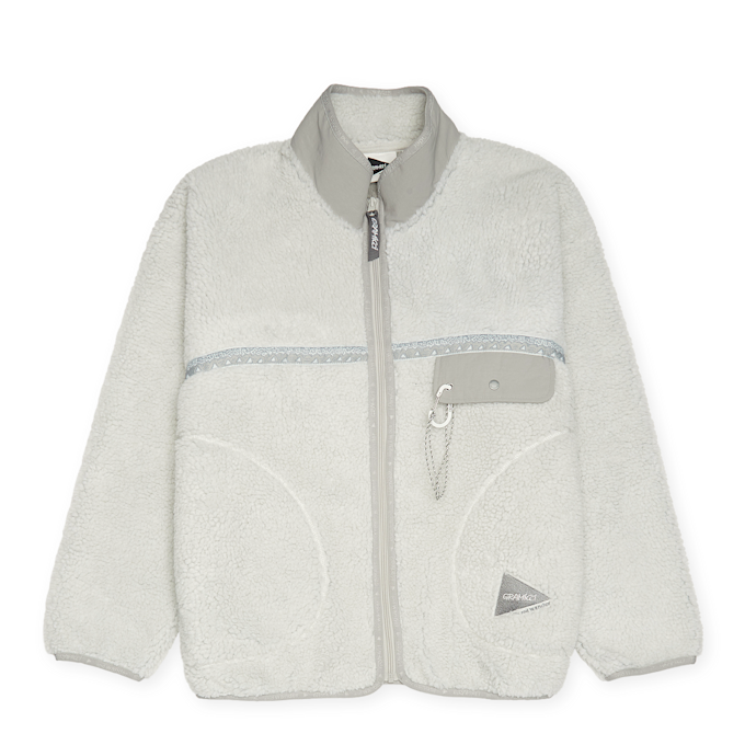 Gramicci x And Wander JQ Tape Fleece Jacket gris 87143 1