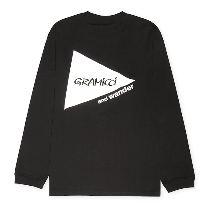Gramicci x And Wander Backprint L/S Tee schwarz 90547 1