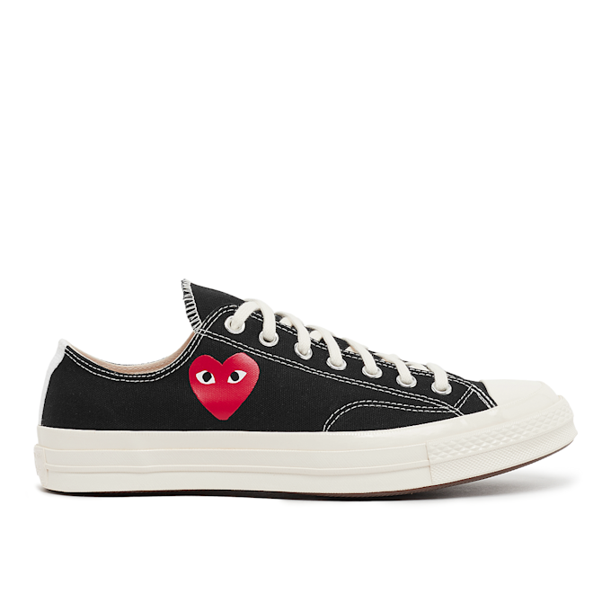 Comme des Garcons Play Small Red Heart Chuck Taylor All Star '70 Low schwarz 85445 2