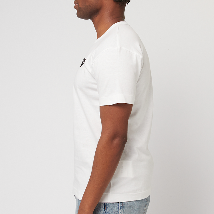Comme des Garcons Play Black Heart T-Shirt White weiß 87587 3