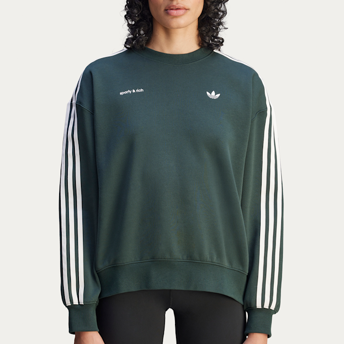 adidas Originals x Sporty & Rich Wmns Collegiate Pack Sweatshirt groen 84678 2