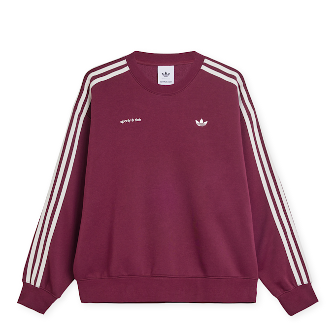 adidas Originals x Sporty & Rich Wmns Collegiate Pack Sweatshirt red 88924 1
