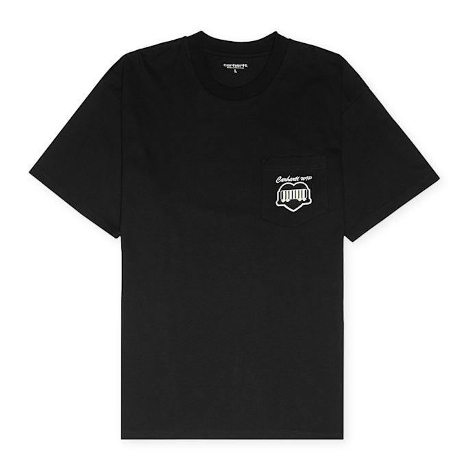 Carhartt WIP S/S Heart Train Pocket T-Shirt black 88368 1