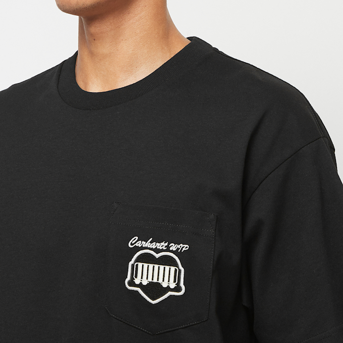 Carhartt WIP S/S Heart Train Pocket T-Shirt black 88368 5