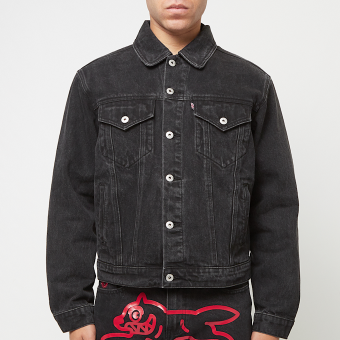 ICECREAM Running Dog Denim Trucker Jacket noir 88383 2