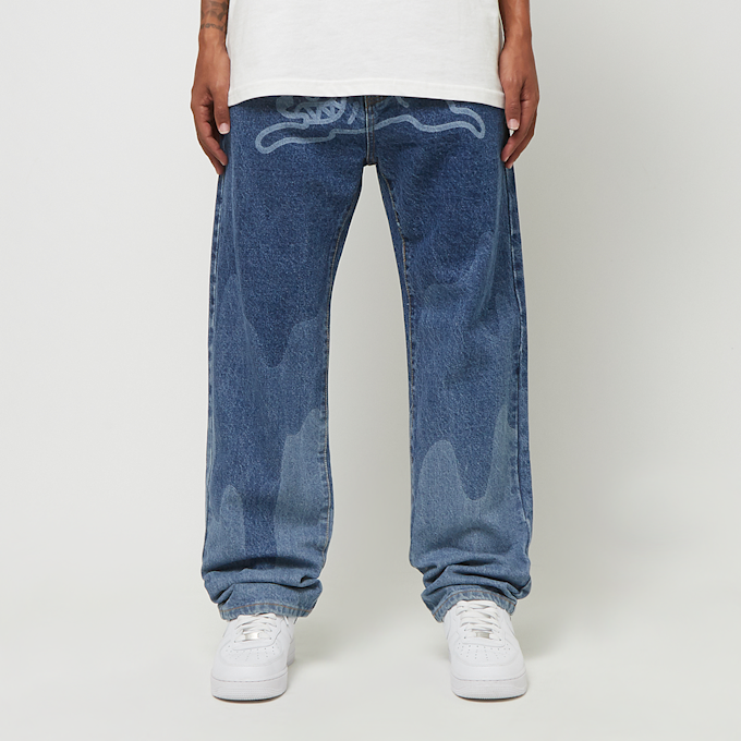 ICECREAM Running Dog Lazer Drip Denim Pant bleu 89173 2