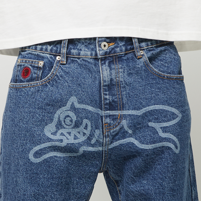 ICECREAM Running Dog Lazer Drip Denim Pant bleu 89173 5