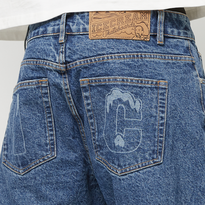 ICECREAM Running Dog Lazer Drip Denim Pant bleu 89173 6