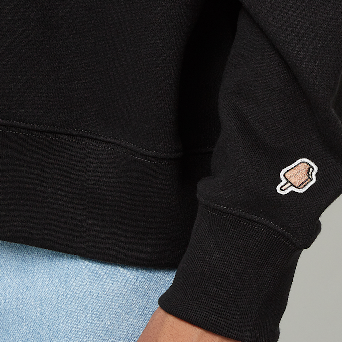 ICECREAM Woodgrain Running Dog Crewneck zwart 90056 5