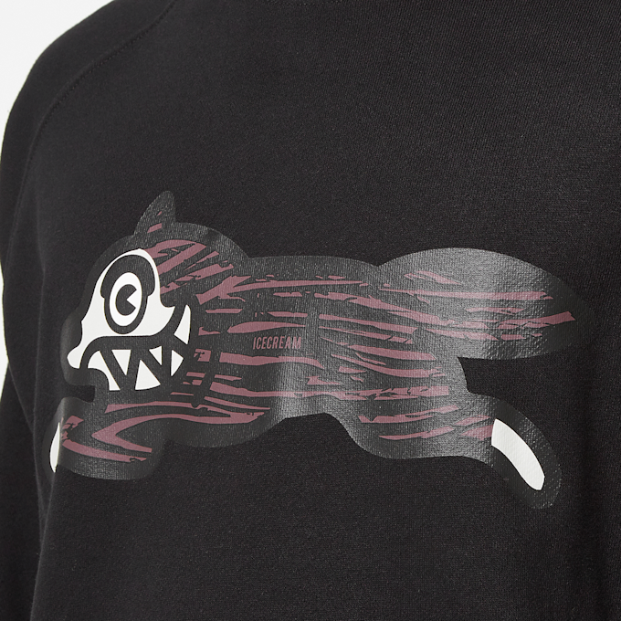 ICECREAM Woodgrain Running Dog Crewneck zwart 90056 6