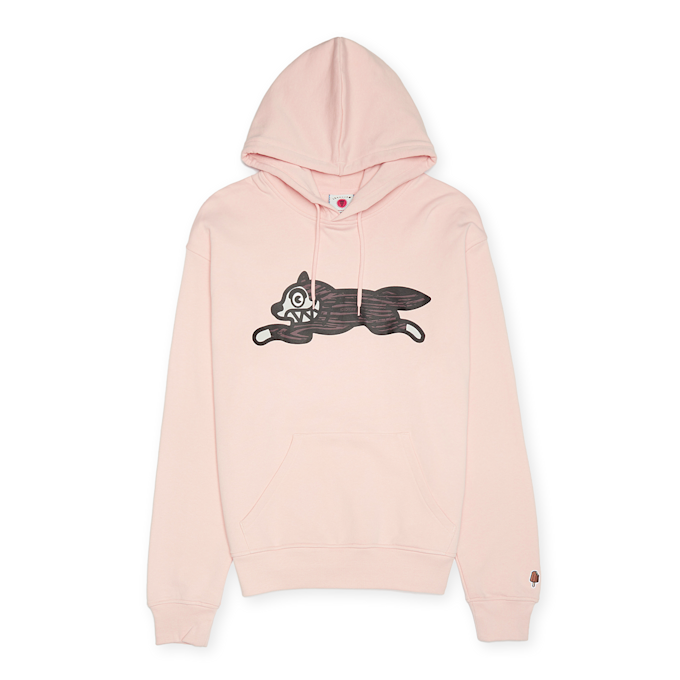 ICECREAM Woodgrain Running Dog Popover Hoodie lichtroze 88384 1
