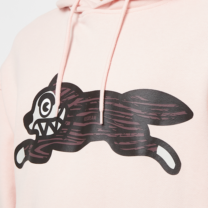 ICECREAM Woodgrain Running Dog Popover Hoodie light pink 88384 6