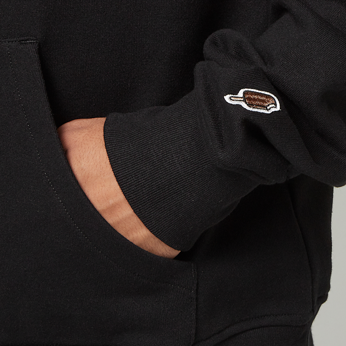 ICECREAM Woodgrain Running Dog Popover Hoodie schwarz 88385 5
