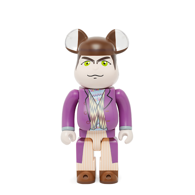 Medicom Bearbrick Willy Wonka 400% purple 87215 1