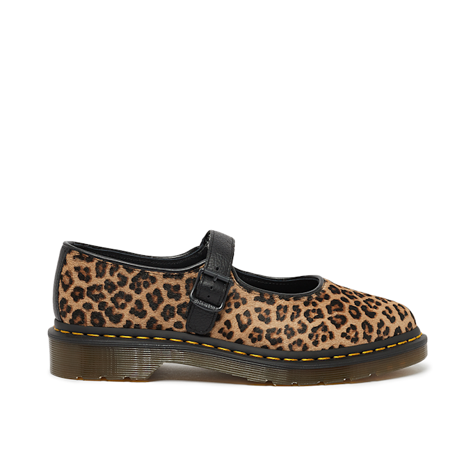 Dr. Martens Wmns Elphie Mary Jane "Leopard Print" brun 88406 2