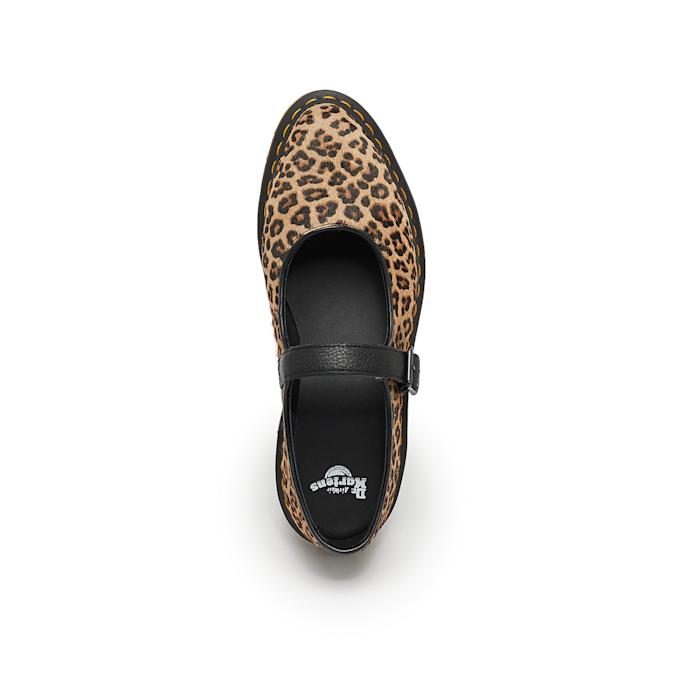 Dr. Martens Wmns Elphie Mary Jane "Leopard Print" brun 88406 4