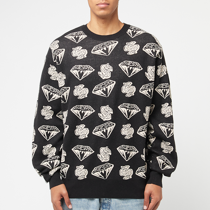 Billionaire Boys Club Diamonds & Dollars Knit Jumper schwarz 86287 2