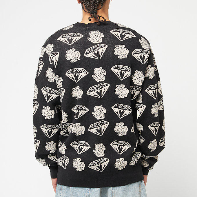 Billionaire Boys Club Diamonds & Dollars Knit Jumper schwarz 86287 4