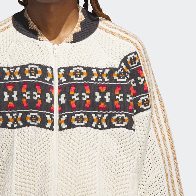adidas Originals x Clot Superstar Knit Zipped Track Top beige 86351 4
