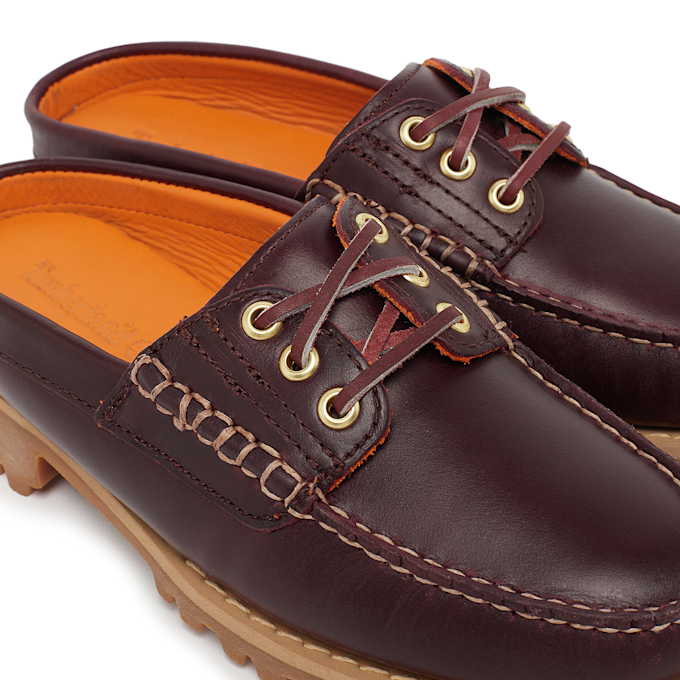 Timberland Vibram 3-Eye Mule Shoe Full Grain rouge 85568 6