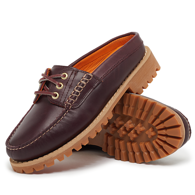 Timberland Vibram 3-Eye Mule Shoe Full Grain rouge 85568 7