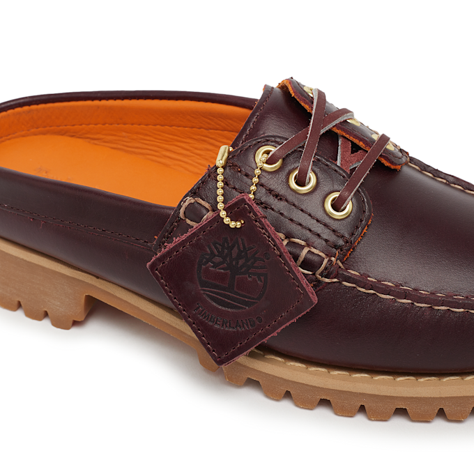 Timberland Vibram 3-Eye Mule Shoe Full Grain rouge 85568 8