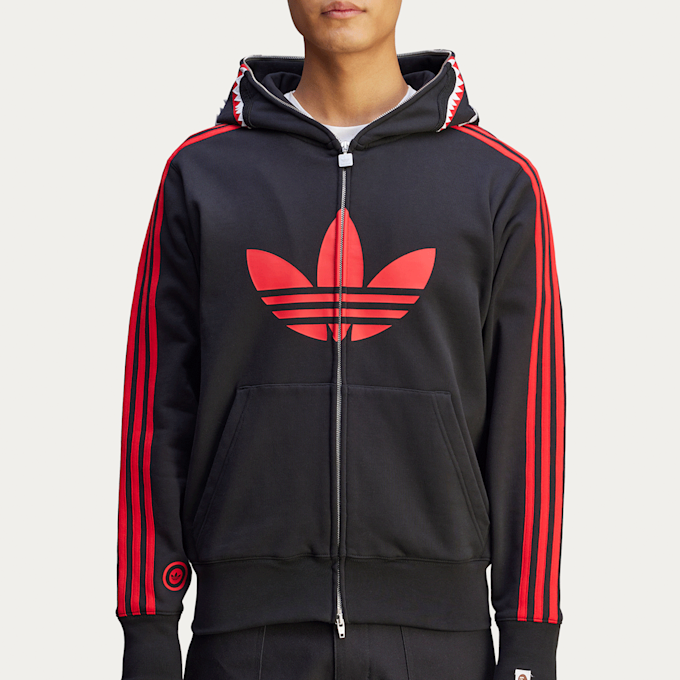 adidas Originals x A Bathing Ape Shark Full Zip Hoodie black 87733 2