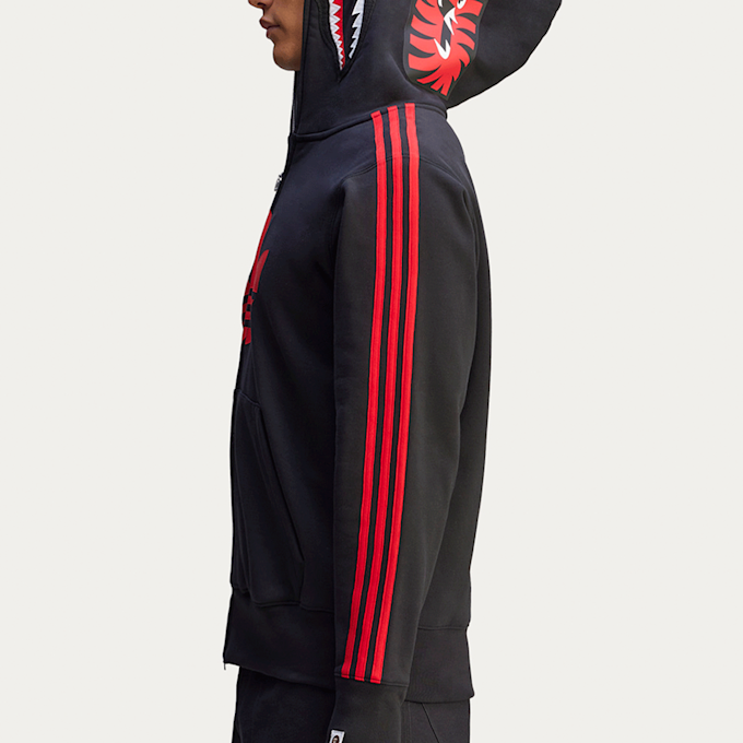 adidas Originals x A Bathing Ape Shark Full Zip Hoodie black 87733 4
