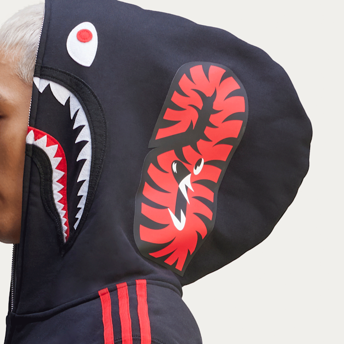 adidas Originals x A Bathing Ape Shark Full Zip Hoodie black 87733 5