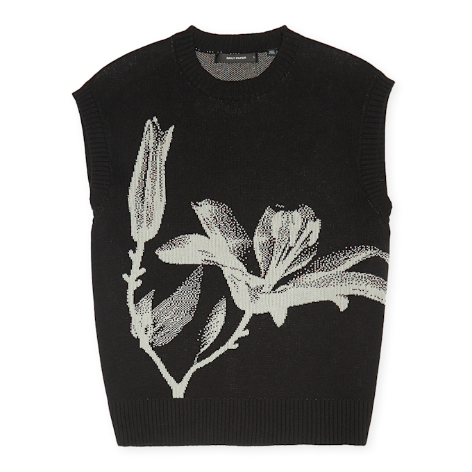 Daily Paper Floral Spencer Knit Vest zwart 88741 1