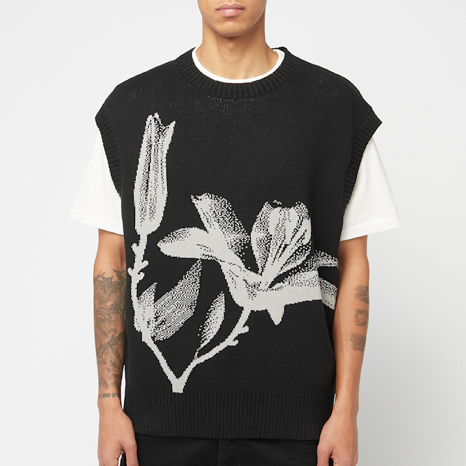 Daily Paper Floral Spencer Knit Vest schwarz 88741 2