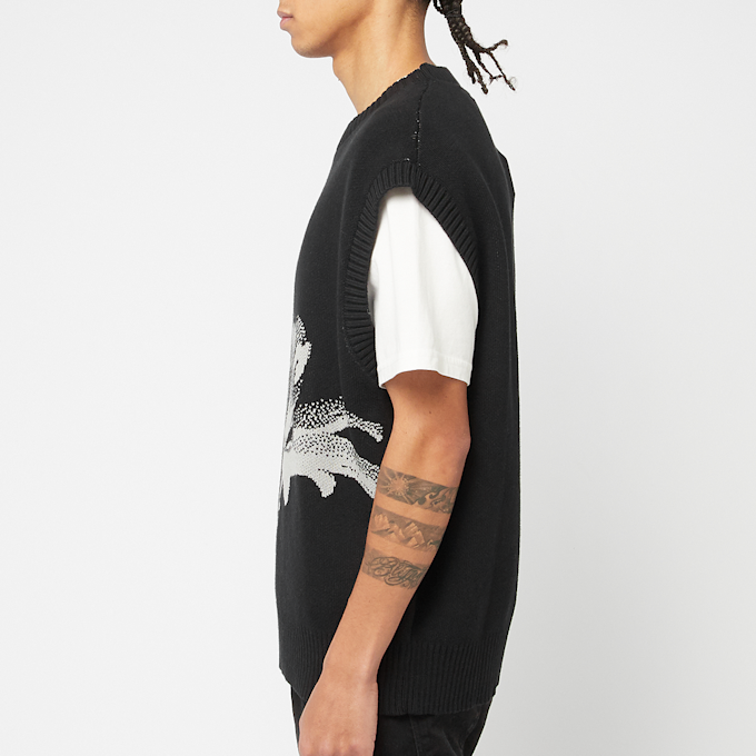Daily Paper Floral Spencer Knit Vest black 88741 3