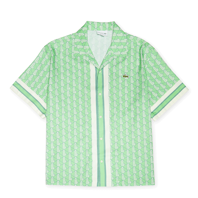 Lacoste Monogram Shirt grün 89205 1