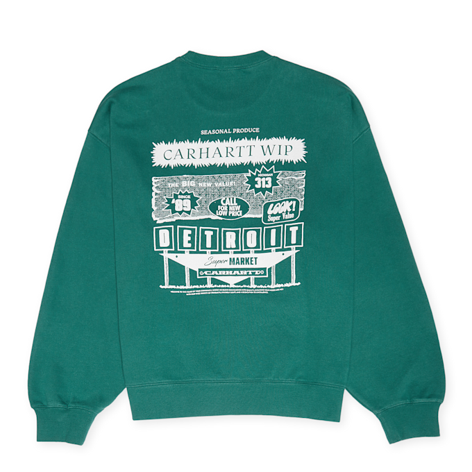 Carhartt WIP Catalogue Sweatshirt vert 89207 1
