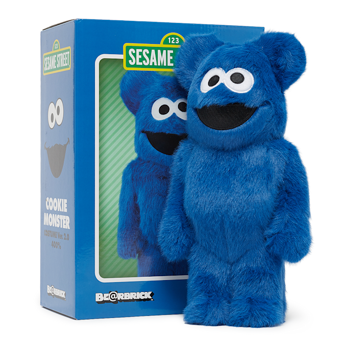 Medicom Bearbrick Cookie Monster Costume Ver.2.0 400% blauw 91087 4