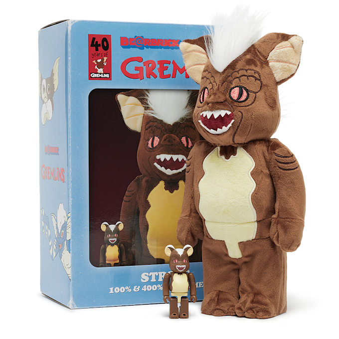 Medicom Bearbrick Stripe Costume Ver. 100% & 400% brown 90722 4