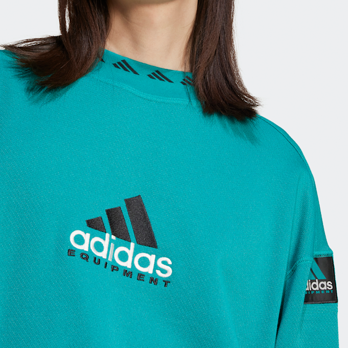 adidas Originals EQT Reflective Crewneck Sweatshirt turquoise 86049 4