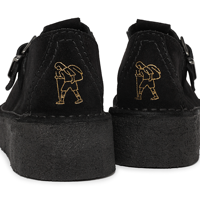 Clarks Originals Wmns Trek Wedge T-Bar Suede schwarz 87302 5