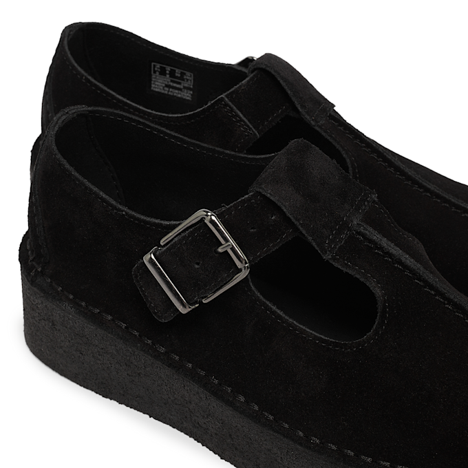 Clarks Originals Wmns Trek Wedge T-Bar Suede schwarz 87302 6