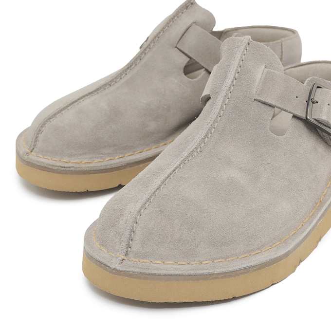 Clarks Solsbury Mule grey suede grau 85615 5
