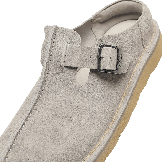 Clarks Solsbury Mule grey suede grau 85615 6