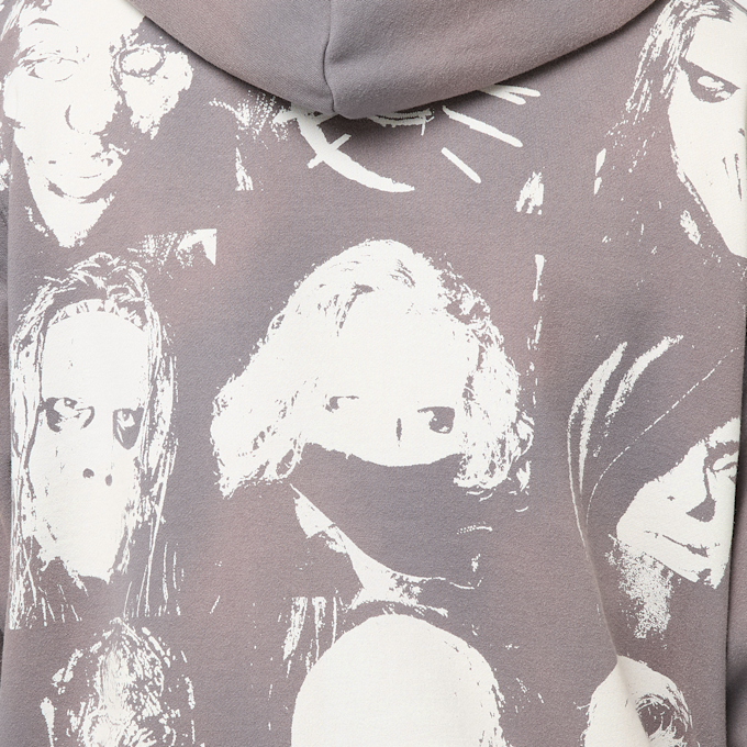 Pleasures x Slipknot Nonagram Zip Hoodie gris 86281 6